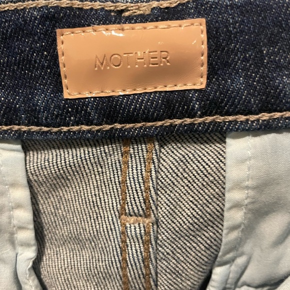 MOTHER Dark Blue Wide Leg Trouser Jeans - Picture 9 of 9